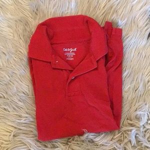 Red uniform shirt!
